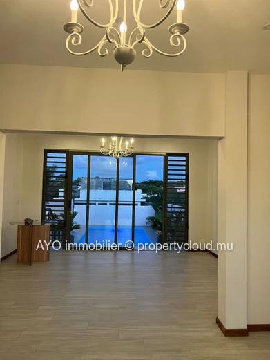 Newly built modern 4 bedrooms house with pool in Forêt Daruty